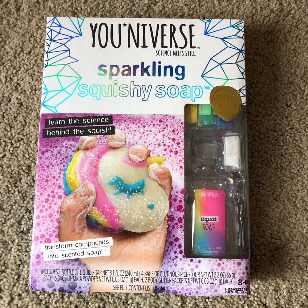 Youniverse sparkling squishy soap